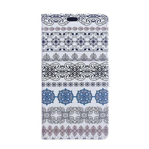 Moberg LG G4s Lær Etui - Tribal Blomster Multicolor