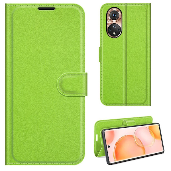 Klassisk Honor 50 flip etui - Grøn Green