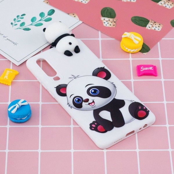 Huawei P30 3D Suloinen nukke kuosi suojakotelo - Suloinen Panda Multicolor
