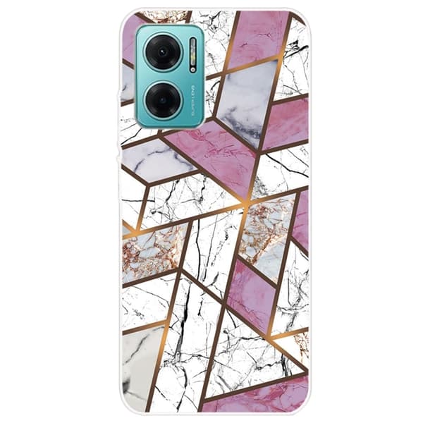 Marble design Xiaomi Redmi Note 11E kotelot - Ruusu / Valkoinen / Harmaa Marmori Multicolor