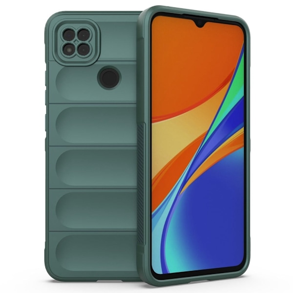 Mjukt greppformat Xiaomi Redmi 9C skal - Grön Grön