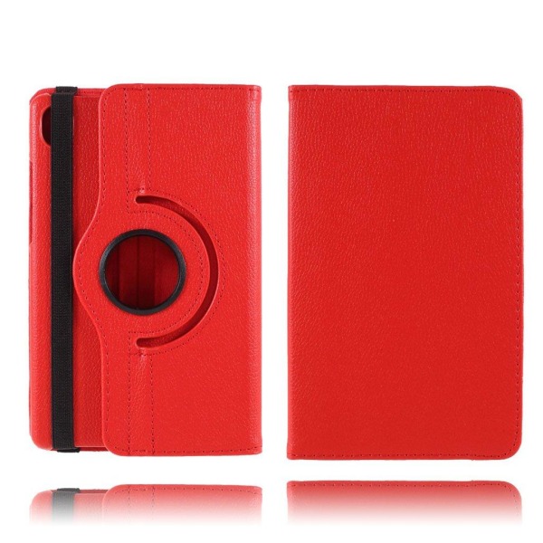 Lenovo Tab M8 360 roterbart læder Etui - Rød Red