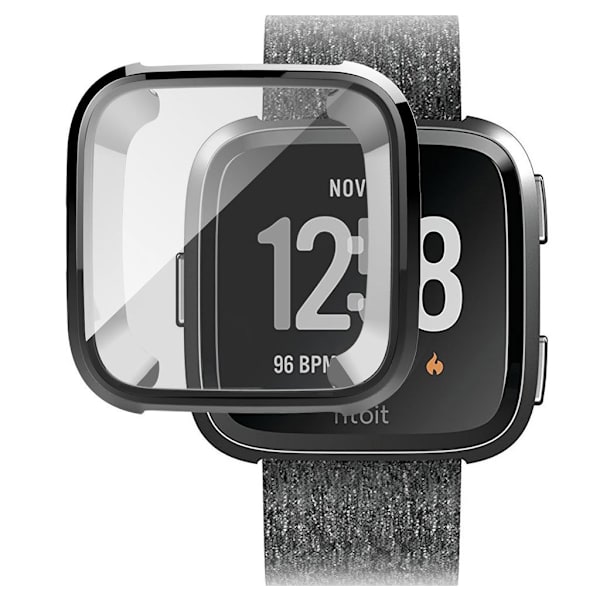 Fitbit Versa Elegant Galvanisering Etui - Svart Black