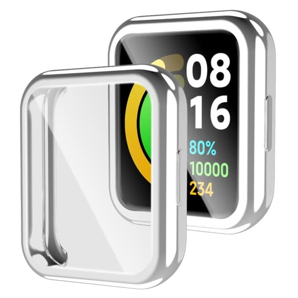Xiaomi Redmi Watch 2 TPU-cover med skærmbeskyttelse - Sølv Silver grey