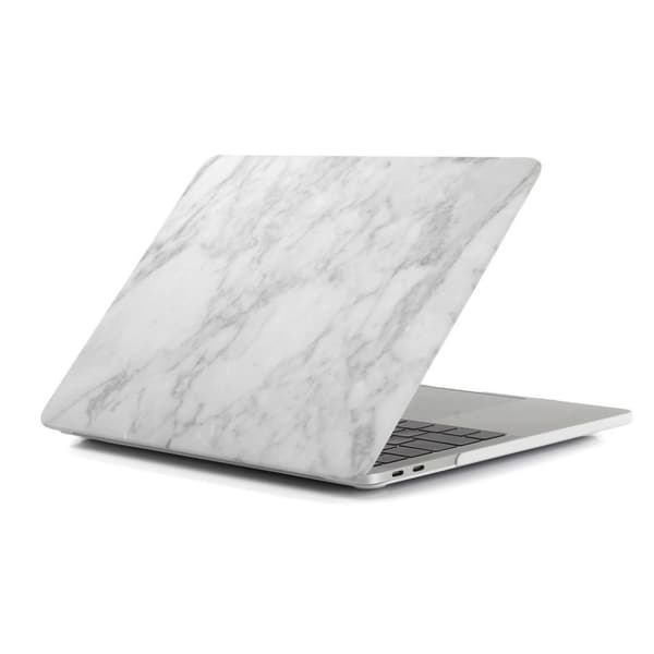 Macbook Pro 15.4-tum 2016 med touch (A1707) skyddsskal plast tryck på - Marmor ljusgrå Silvergrå