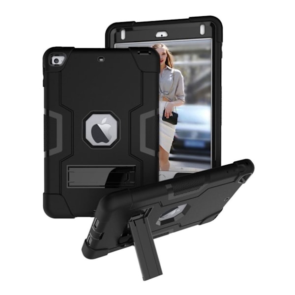 iPad Mini (2019) stødsikkert hybridcover - helt sort Black