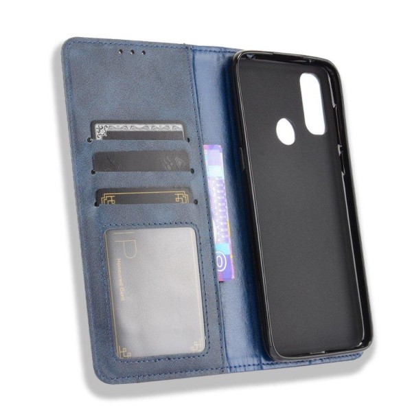 Bofink Vintage Alcatel 1L (2021) leather case - Blue Blue