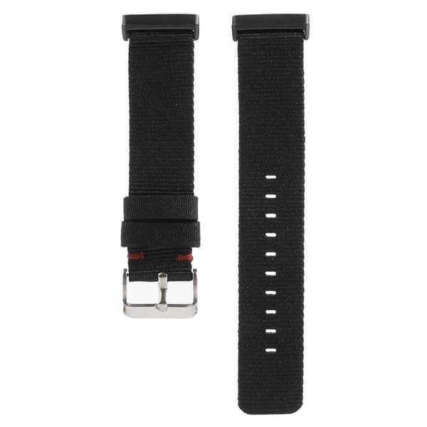 Fitbit Sense 2 / Versa 4 nylonkellohihna - Musta Black