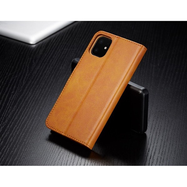 LC.IMEEKE iPhone 11 flip etui - Brun Brown