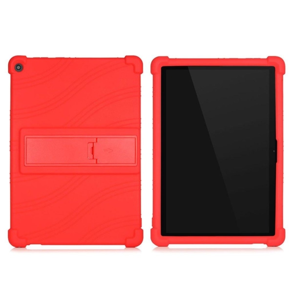 Lenovo Tab M10 FHD REL slide-out style kickstand silikoneetui - Rød Red