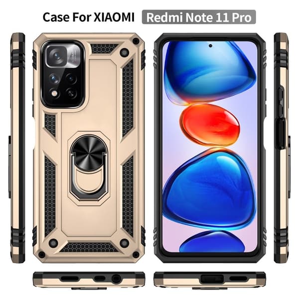 Bofink Combat Xiaomi Redmi Note 11 Pro Plus / Xiaomi Redmi Note 11 Pro skal - Guld Guld