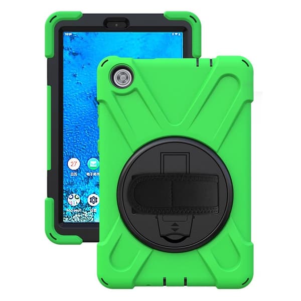 Lenovo Tab M8 (2:a generationen) FHD 360 vridbart silikonfodral - Grön Grön