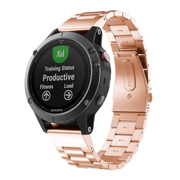 Garmin Fenix 5 tyylikäs ranneke - Rosekulta Pink