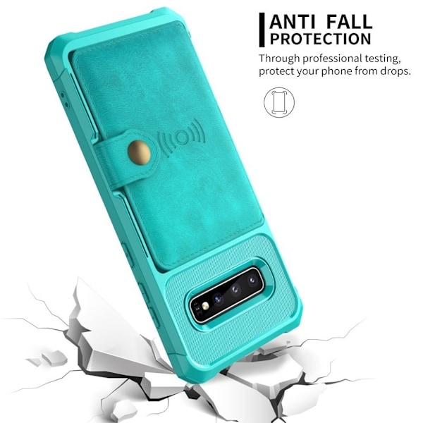 Samsung Galaxy S10 Plus pung etui - Grøn Green