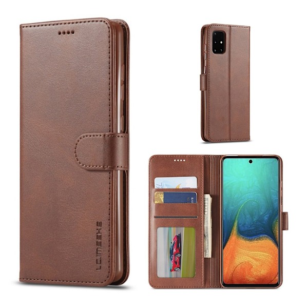 LC.Imeeke läder Samsung Galaxy A71 5G fodral - Brun Brun