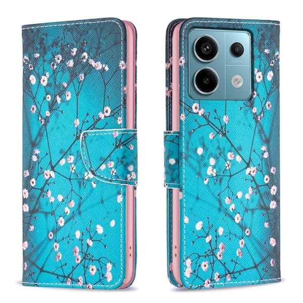 Wonderland Xiaomi Redmi Note 13 Pro 5G  flip-etui - Plommeblomst Blue