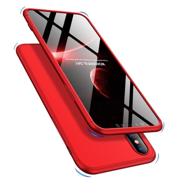 iPhone Xs Max GKK kolme palainen matta pintainen kova muovinen t Red
