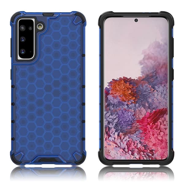 Bofink Honeycomb Samsung Galaxy S21 skal - Blå Blå
