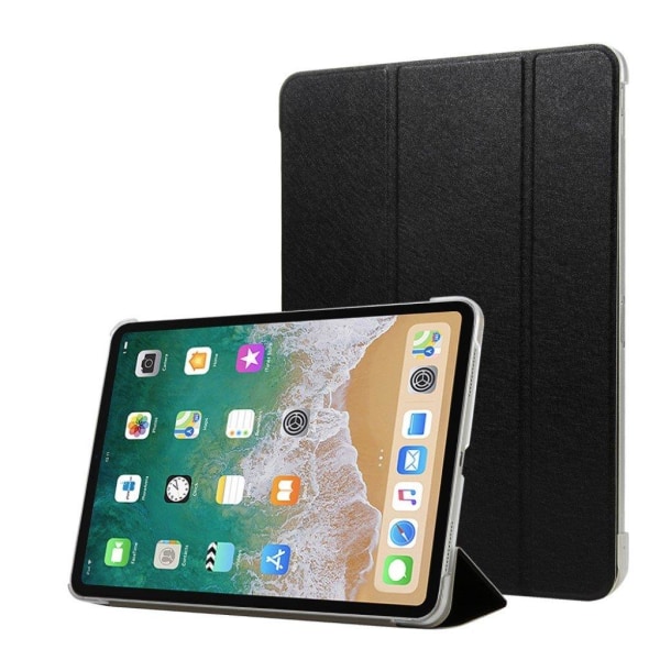 iPad Pro 11" (2018) tre-folds læder flip etui - Sort Black