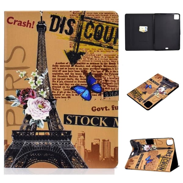 iPad Pro 11 (2021) / Air (2020) kaunis kuvio nahkainen flip case - Eiffel-Torni Multicolor