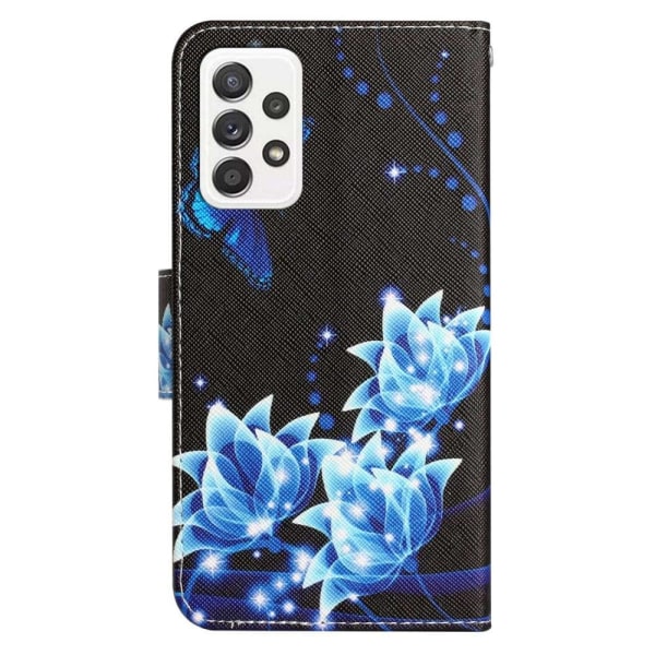 Wonderland Samsung Galaxy A53 5G Läppäkotelo - Sininen Perhonen Blue