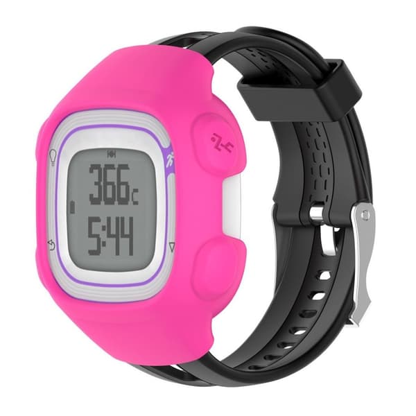 Garmin Forerunner 10 Pehmeä Silikooni Miesten Kellotaulun Suojakuori - Ruusu Pink