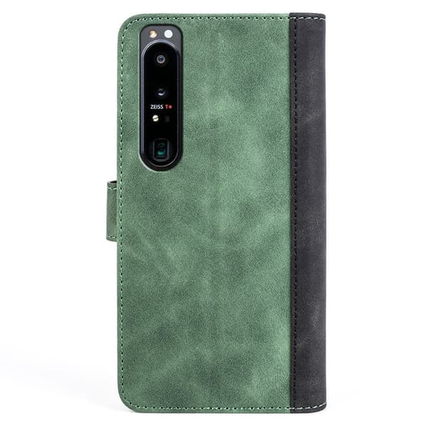 Tofarget lærdeksel for Sony Xperia 1 IV - Grønn Green