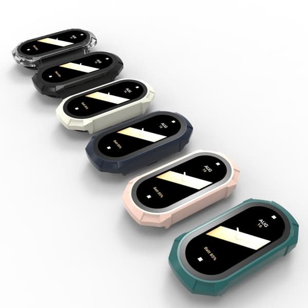 Xiaomi Smart Band 8-cover med hærdet glas - Lyserød Pink