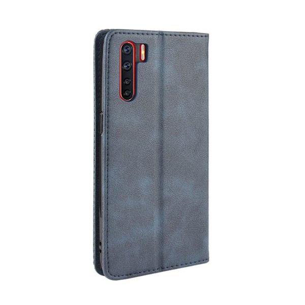 Bofink Vintage läder Oppo A91 / Oppo F15 fodral - Blå Blå