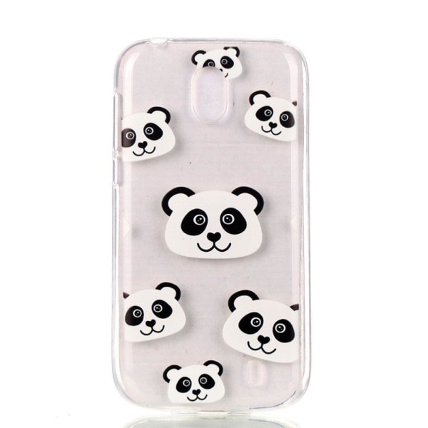 Nokia 1 Printet Mønster TPU beskyttende etui - Panda Mønster Multicolor