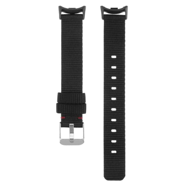 Xiaomi Smart Band 8 Nylon Watch Strap Justerbar håndledsrem udskiftning - Sort Black