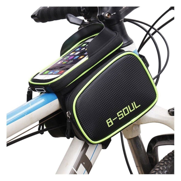 B-SOUL vattentät cykelväska med fönster för pekskärm - Grön Grön