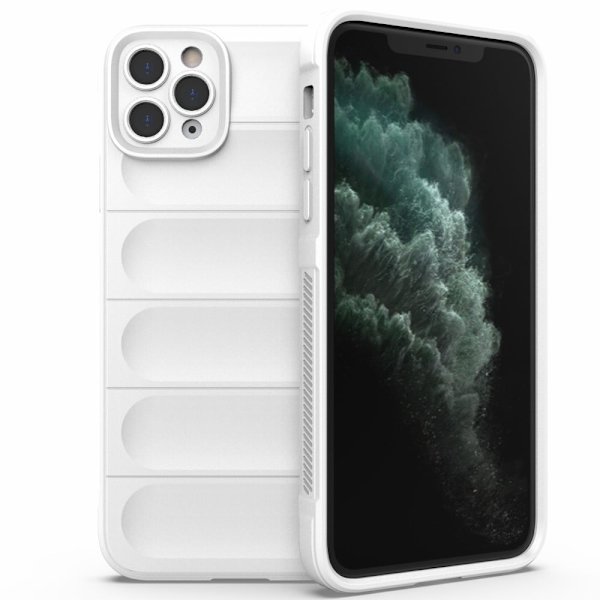 Deksel med mykt grep for iPhone 11 Pro Max - Hvit White