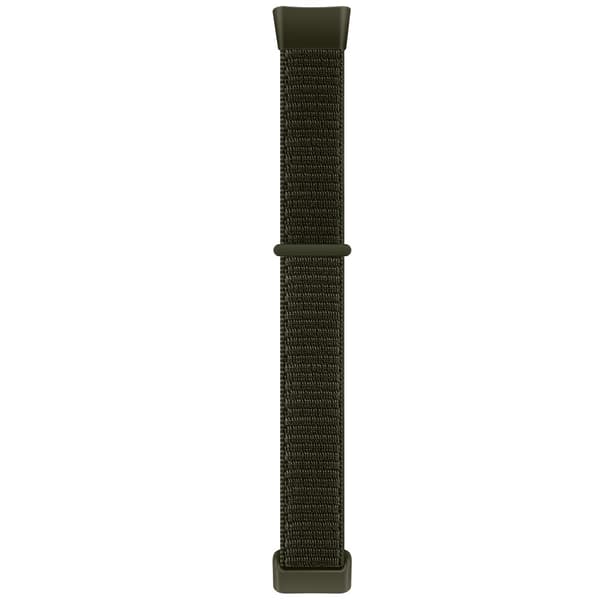 Fitbit Charge 5 / 6 Nylon Strap Quick Release Sport Watch Band - Militærgrøn Green