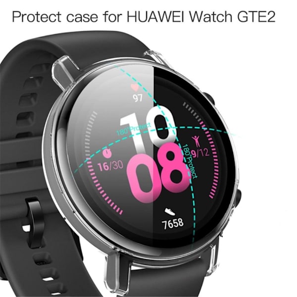 Huawei Watch GT 2 42mm suojus karkaistulla lasilla - Läpinäkyvä Transparent