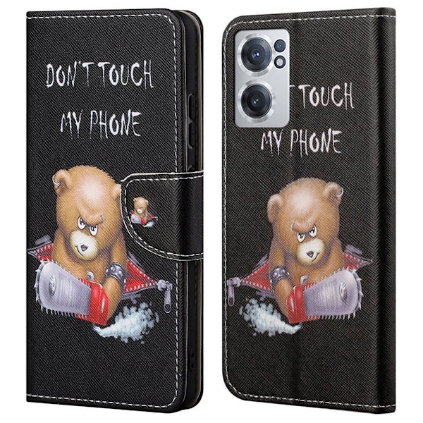 Wonderland OnePlus Nord CE 2 5G flip kuoret - Karhu Multicolor