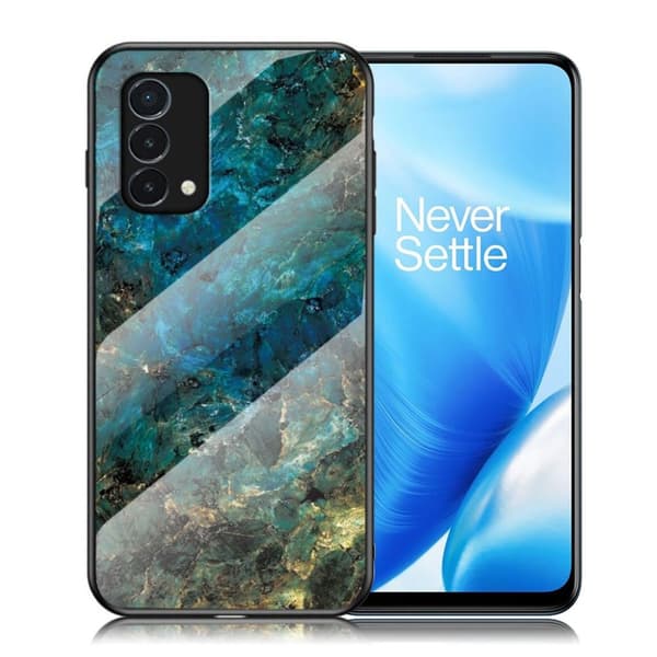 Fantasy Marble OnePlus Nord N200 5G deksel - Smaragd Marmor Multicolor