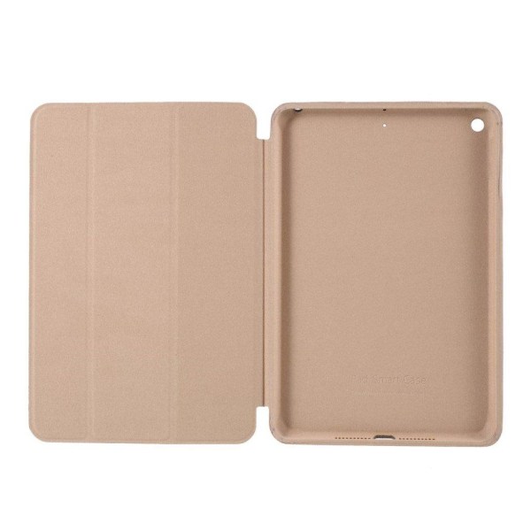 iPad Mini (2019) tri-fold leather flip case - Brown Brun