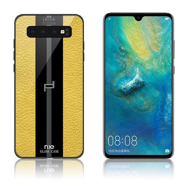 NXE LELCA Samsung Galaxy S10e tekstureret etui - Gul Yellow