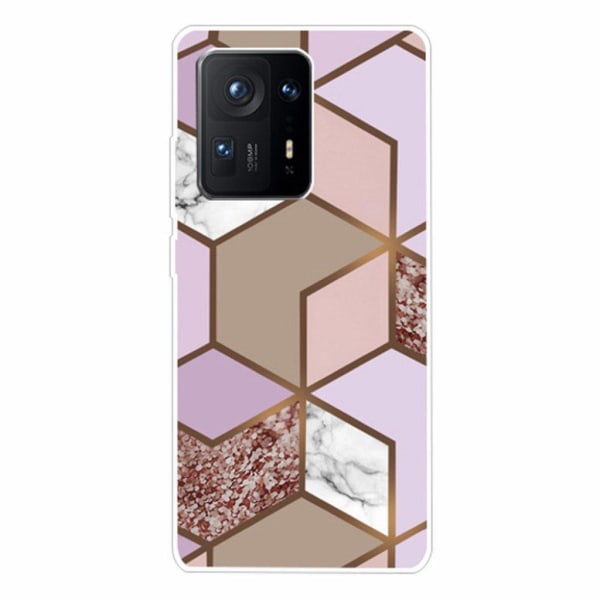 Marble Xiaomi Mix 4 Suojakotelo - Golden Lush Tile Multicolor