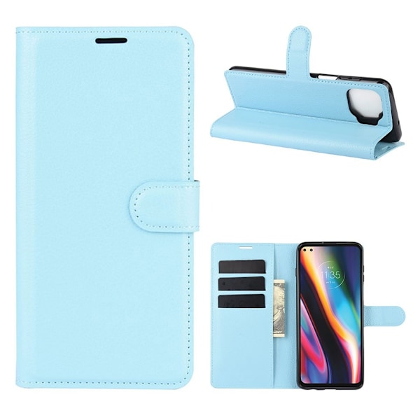 Classic Motorola Moto G 5G Plus Flip Etui - Blå Blue