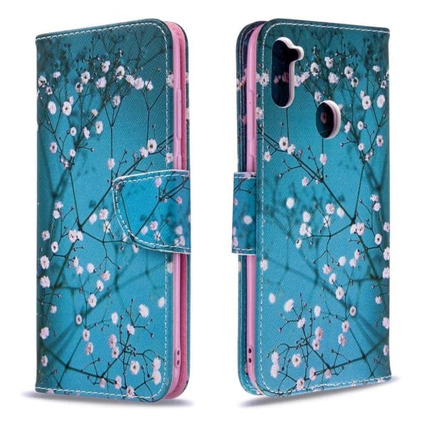 Wonderland Samsung Galaxy A11 / M11 Etui - Træ med Blomster Multicolor
