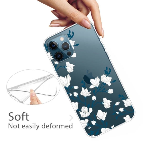 Deco iPhone 14 Pro case - White Flower White