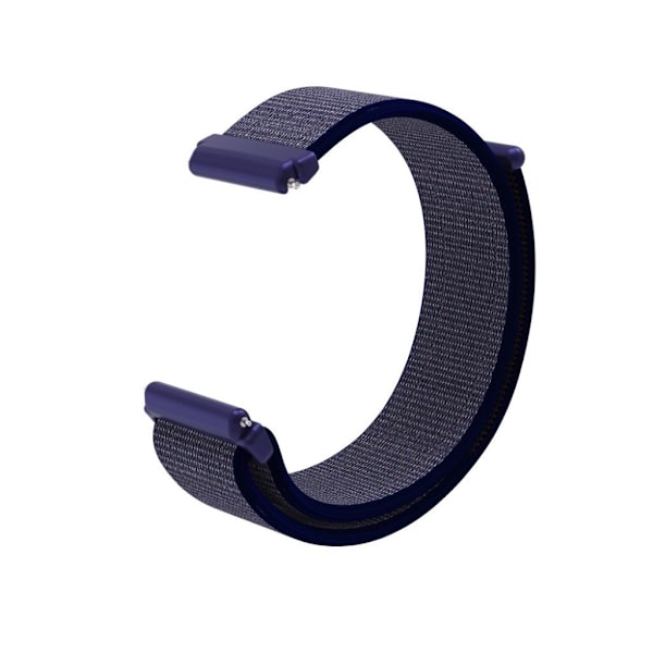 Fitbit Versa Lite Kardborrband klockarmband - Mörkblå Blå