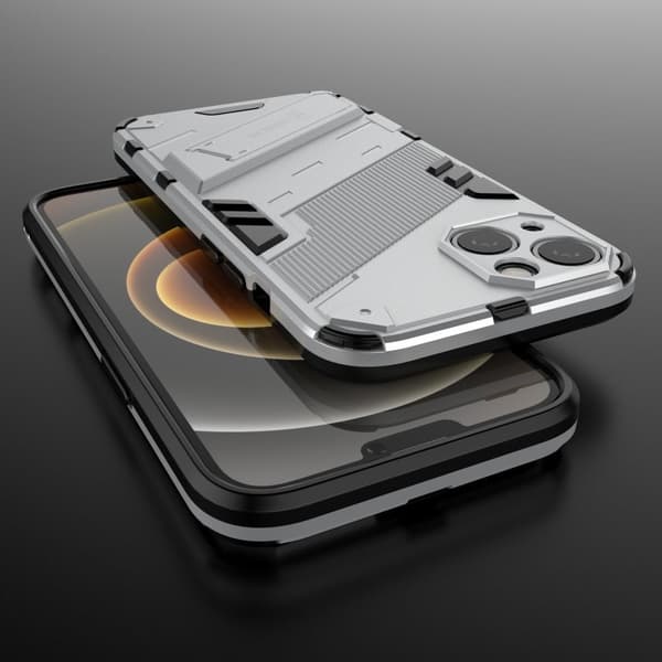 Støtsikkert hybriddeksel for iPhone 13 - Hvit White