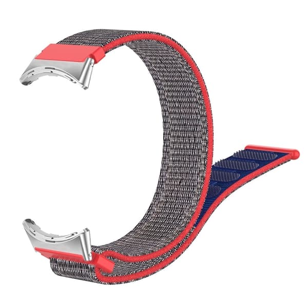 Google Pixel Watch urrem i nylon - Rød / Blå Red