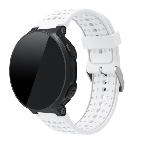 Garmin Forerunner 220/230/235/620/630 silikoneurrem med runde huller - hvid White