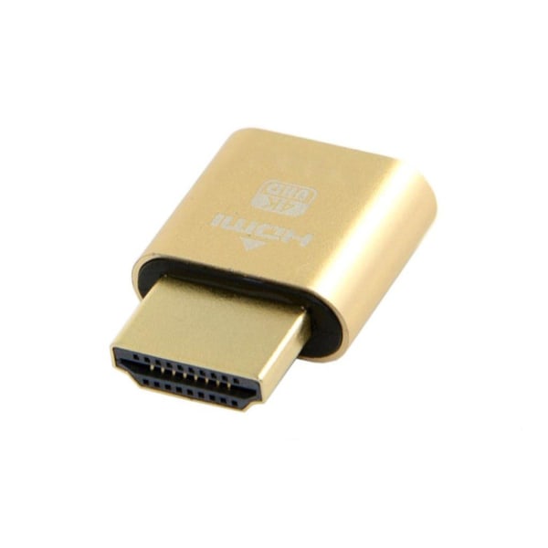 HDMI 1.4 DDC EDID dummy hankontakt guldfärgad skärm emulator ada Guld