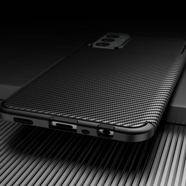 Carbon Shield Samsung Galaxy M23 deksel - Svart Black