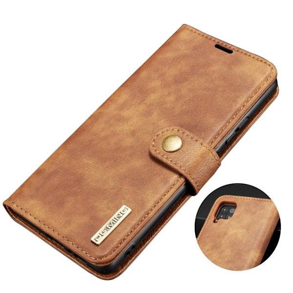 DG.MING Huawei P40 Lite / Nova 6 SE 2-i-1 Wallet Etui - Brun Brown